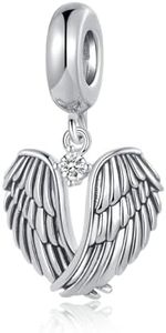 NARTGO Guardian Angel Wings Dangle Charm Compatible with Pandora Charms Bracelets