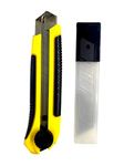 Jon Bhandari Tools Heavy-Duty Utility Knife – 25mm Steel Blade Cutter with Ergonomic Grip for Precision Cutting of Plastic, Cardboard, Wood, Textiles, Carpet, Leather, Drywall, Cloth & More