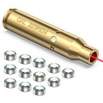 EZshoot Bore Sight 9mm/223 5.56mm Red Laser Boresighter with Batteries