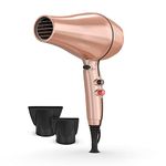 Wahl Pro Keratin Dryer - Rose Gold, Keratin Infused tourmaline Coated Grille, Ionic Function Reduces Static, Cool Shot Button, 3 Heat and 2 Speed Settings