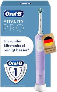 Oral-B Vitality Pro Elektrische Zahnbürste — Electric Toothbrush, Inkl. 1 Aufsteckbürste — 3 Putzmodi für Zahnpflege, Zahnbürste Elektrisch, Designed by Braun, Lila