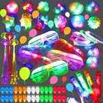 YOHOTA 88PCs Light Up Toys Party Favors Glow in The Dark Party Supplies, Glow Stick Party Pack for Kids…