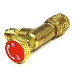 VIGORFLYRUN PARTS LTD R410A Refrigerant Valve Adapter, 1/4" SAE Male to 5/16" SAE Female, High-end CNC Machined Valve