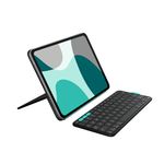 Logitech Flip Folio, Keyboard Case for iPad Pro 11-inch (M4 & M5) & iPad Air 11-inch (M2, M3 & M4)(5th Gen) - Protective & Stowable Bluetooth Keyboard Case, Multi-Device - Midnight Black
