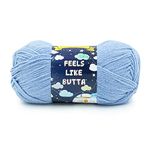 Lion Brand Yarn Feels Like Butta Yarn for Crocheting & Knitting, Periwinkle