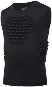 Roadbox Baseball Chest Protector Youth, Padded Compression Shirt Heart Guard Sternum Rib Gear for Football Softball Lacrosse