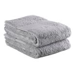 Delilah Home - Luxury Bath Towel Collection - 100% Cotton Turkish Towel Set for Bathroom - Ultra-Soft & Absorbent Organic Spa Towel (2 Pieces Each 30x54in) Pack of 2 Towels (Grey)