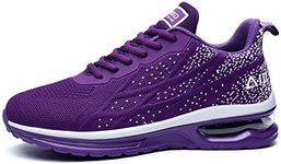 GANNOU Women's Air Athletic Running Sneaker Shoes for Sports, Gym, Jogging, Tennis and Fitness - Size 11 - Purple