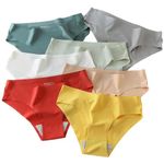 Culture Flossy® Women's Sexy Underwear Ice Silk Bikini Multicolored Panties Silky Comfy Yoga Panties (XL, Mixcolored - 7pcs)