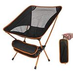 LAMA Folding Camping Chairs, Lightweight Camping Chairs, Portable Collapsible Packable Camp Chair, Compact Backpacking Camp Chairs with Carry Bag for Outdoor, Camp, Fishing, Hiking, Beach, Picnic