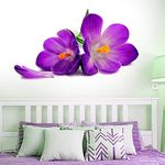 Artway Vinyl Flowers Wall Stickers 0.39 X 19.68 X 27.55 In, Multicolour, Botanical, Self-Adhesive