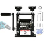 Caossuixin Wire Stripper, Cable Stripper Machine with 6 Channel & 5 Blades, Electric Wire Stripping Tool for 3-17mm Cable, Manual Wire Strippers Electrical for Efficient Scrap Copper Recycling