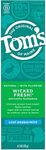 Tom's of Maine Wicked Fresh Fluoride Natural Toothpaste, Cool Peppermint, 4.7 Ounce