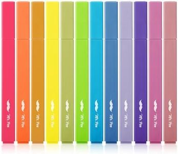 Mr. Pen- Aesthetic Highlighters, 12pcs, Chisel Tip, Vibrant Colors, Fluorescent Assorted Colors, Bible Pens No Bleed, Cute Design for Bible Study
