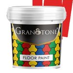 GRANOTONE Floor paint for cement floor and tiles, Polyurethane and Acrylic Polymer Based Concrete Sealer, Anti-Slip, Thick & Durable tile paint 10 L,SIGNAL RED