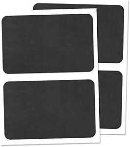 50-Pack, Chalkboard Labels Stickers, Erasable and Reusable - Rectangle, 6" x 4"