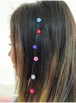 QITIMIR 240 Pcs Mini Hair Clips - Beads for Hair, Tiny Hair Pins for Women, Colorful Floral Bangs for Girls (6 Colors)