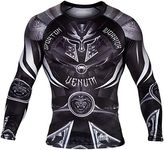 Venum, Gladiator 3.0 Rashguard, Men's, M, Black/White