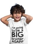 I'm Going to Be A Big Brother Again! T-Shirt Birthday Gift Kids T Shirt Surprise Baby Announcement