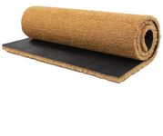 Trendi Cut-to-Size Coir Matting: Durable, Heavy-Duty Front Doors Entrance Mats - Dirt-Trap Coconut Fiber, Non-Slip Design, Tough Bristles - Welcome Mat Indoor&Outdoor (60cm x 90cm (0.6m x 0.9m))