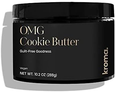KROMA. OMG Cookie Butter, Gluten Free Vegan Snacks, Nut Butter Spread Made with Raw Almonds, Coconut Butter, Chocho Plant Protein Powder, Antioxidants, Omega Rich Fats, Dairy Free Healthy Dessert
