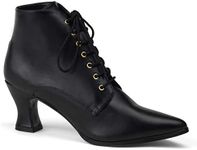 Funtasma by Pleaser Women's Victorian-35 Victorian Ankle Boot,Black,7 M US