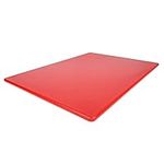 Commercial Plastic Cutting Board, NSF, Large - 20 x 15 x 0.5 inch (Red)