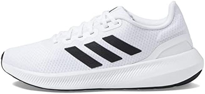 adidas Women's Run Falcon 3.0 Sneaker, White/Black/Black, 9