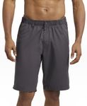 Jockey Men's Straight Fit Shorts (1203_Graphite_Large)