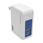 Tripp Lite Dual Port USB Wall/Travel Charger for Tablet & Mobile Devices 5V/3.4A/17W (U280-002-W12)