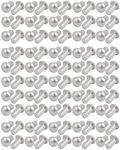 uxcell uxcell100pcs M6 x 12mm Aluminum Half Round Head Solid Rivet Fastener Silver Tone
