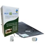 Mat-On-Guard IP-300ng. NOW -- MEDICALLY DISINFECTED AND SEALED -- Floor Sensor Mat for the Elderly and Dementia Care patients. Wireless with DUAL portable and plugin alarm receivers.