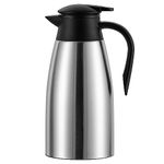 Dyserbuy 68Oz Thermal Coffee Carafe, Insulated Stainless Steel Double Walled Vacuum Flask/Coffee Carafes with Press Button Top, Coffee Carafe Drink Dispenser for Coffee,Tea,Beverage