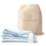 Good Sleep Bedding King Size Duvet Cover Sets - 100% Viscose Derived from Bamboo Bedding, 3Pc Kingsize Duvet Cover Sets, Zipper Closure Bedding Sets King Size, Cooling Bedding, Soft Light Blue Bedding