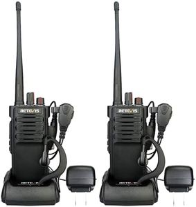 Retevis RT29 Walkie Talkies Long Range,Heavy Duty Two Way Radio with 3200mAh Rechargeable,Emergency Alarm, 2 Way Radios Long Range for Adults with Earpiece,Outdoor Activities(2 Pack)