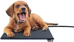 pecute Sturdy Outdoor Pet Heat Pad M, ABS Shell dog heat pad, Safe pet heating pad Constant Heat, Waterproof Scratch Proof, High-temp Protection Dog Heat Mat with Anti Bite Cable & Washable Cover