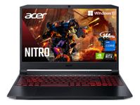 Acer Nitro 5 Gaming Laptop, 15.6" 144Hz FHD IPS Display, Intel i7-11800H, 8GB DDR4 SDRAM, 512 GB NVMe SSD, Nvidia GeForce RTX 3050 Ti with 4GB GDDR6, US English Backlit Keyboard, Windows 11 Home