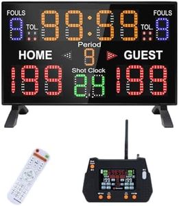 LUCKY TIME Electronic Basketball Scoreboard with 14/24 Seconds Shot Clock