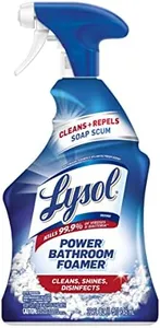 Lysol Power Foaming Cleaning Spray for Bathrooms, Foam Cleaner for Bathrooms, Showers, Tubs, 32oz