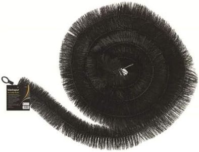 Homezone Gutter Guard Brush 10 x 4m Gutter Filter Guard Drain Guard Gutter Brush Pipe Cleaner Guttering Outdoor Garden Black Downpipe Leaves Brush Cleaner Leaf Cleaning Guards