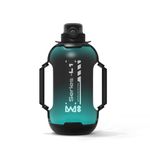 LWL8 Smart Water Bottle - 1300ml Hydration Tracker with Glow Reminder, Bluetooth App & Built-In Straw | Leakproof Tritan | Denim Black