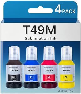 oranysty Remanufactured 49M T49M1 T49M2 T49M3 T49M4 Sublimation Ink Bottles Compatible with Epson T49M Ink Bottles for epson SureColor F170 F570 Sublimation Printer (B/C/M/Y)
