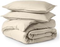 Bare Home Bedding Duvet Cover Oversized King Size - Premium 1800 Super Soft Duvet Covers Collection - Lightweight, Duvet Cover - Soft Textured Bedding Duvet Cover (Oversized King, Sand)