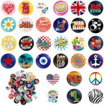 Kigeli 30 Pack 80's Buttons Pins 1 