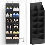 Lifewit Over the Door Shoe Organizers, 1 Pack Hanging Shoe Rack with 11 Pockets, 5 Layers Shoe Holder for Closet Door Storage Includes Boots, Toys, Water Bottles, Daily Necessities, Black