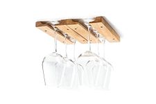 Fox Run 5025 Wine Glass Holder Rack, Wood 11 x 7 x 0.75 inches