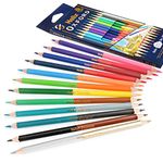 Helix Oxford Duo Colouring Pencils - Wallet of 12-24 Assorted Colours