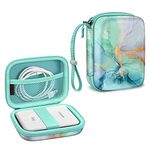 Fintie Protective Case for Canon Ivy Mini/Canon Ivy 2 Mini/Ivy CLIQ/Ivy CLIQ+/ Ivy CLIQ2/ Ivy CLIQ+2 Instant Camera Photo Printer - Shockproof Hard Shell Carrying Case, Emerald Marble