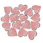 Wedding Decorations 50 Pcs Personalised Wedding Favours Gifts Wedding Decorations Any Text Mr & Mrs Wedding Heart Favours Mini Tokens Gifts Wedding Anniversary Favours for Guests(Rose Gold)