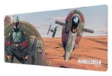 Grupo Erik Star Wars The Book Of Boba Fett XXL Mouse Mat - Desk Pad - 31.5" x 13.78" Non-Slip Rubber Base Mouse Pad, Gaming Mouse Pad, Keyboard Mouse Mat - Mandalorian Gifts